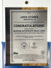 Topps John Stones Museum Autograph Relic Card MAR-JS 04/25